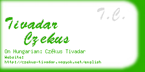 tivadar czekus business card